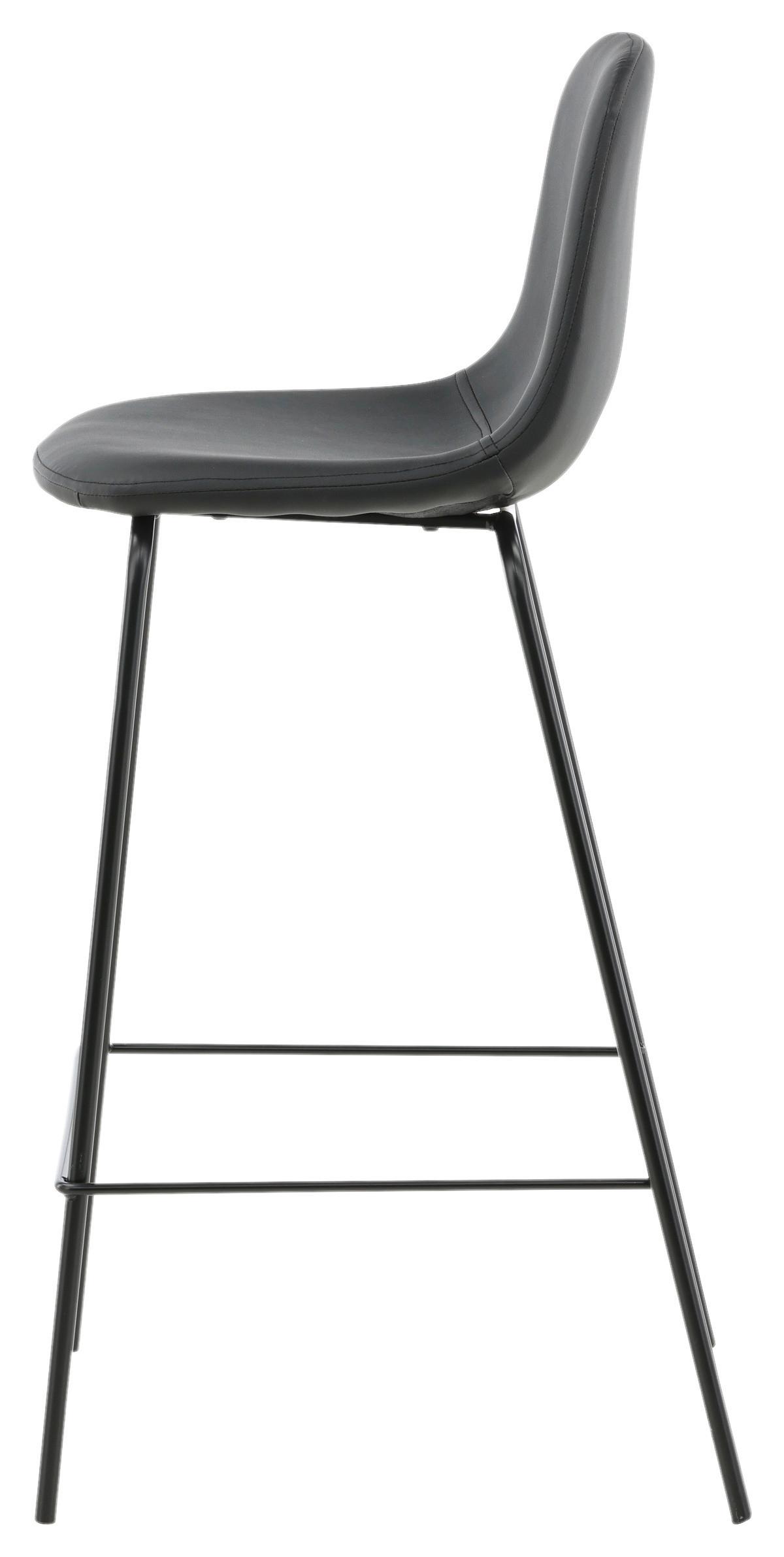 BARHOCKER-SET POLAR - Schwarz, Design, Kunststoff/Textil (41,5/105/43cm) - Livetastic