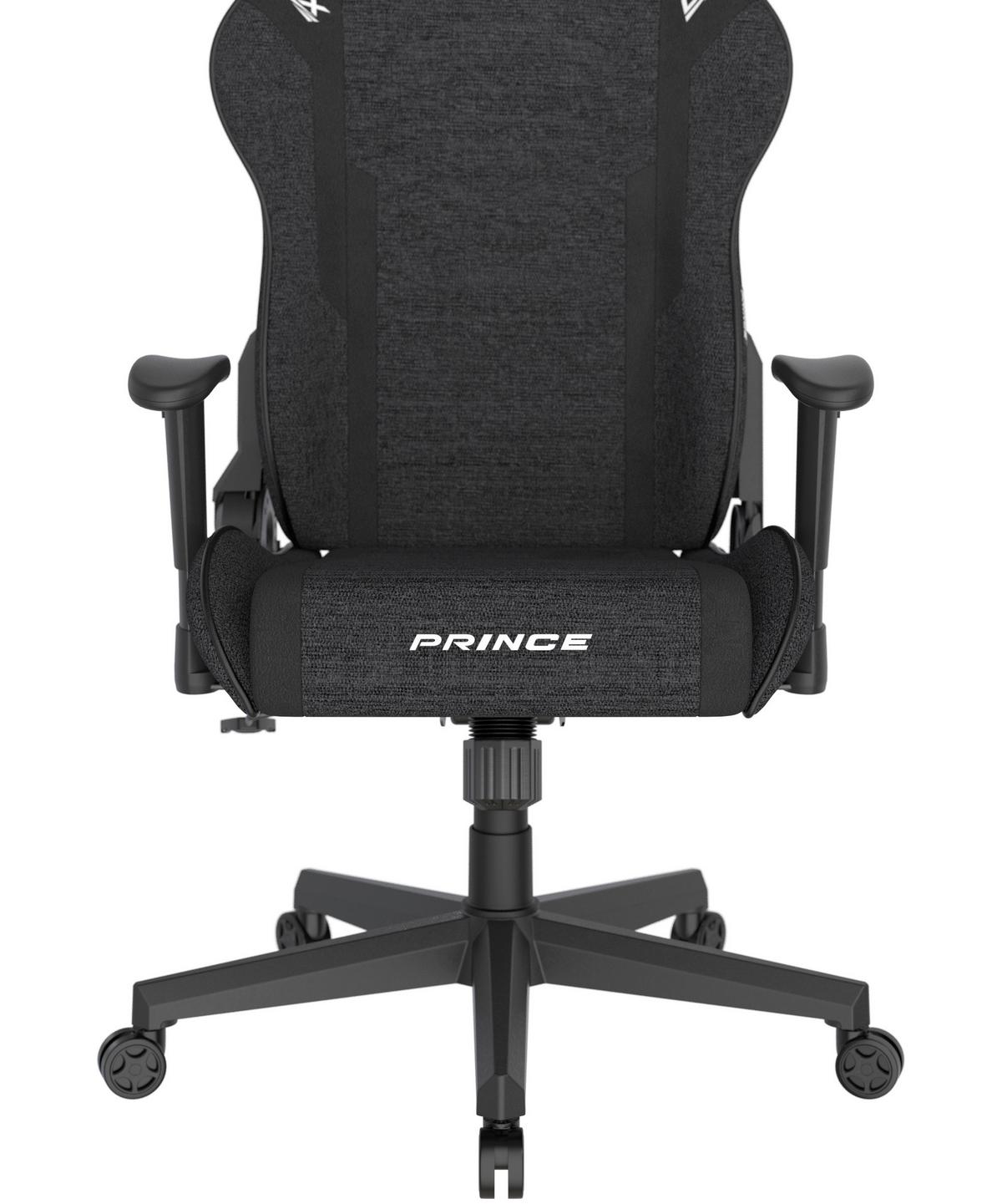 Gamingstuhl Prince Schwarz - Schwarz/Weiß, KONVENTIONELL, Kunststoff/Textil (70/132/70cm) - Dxracer