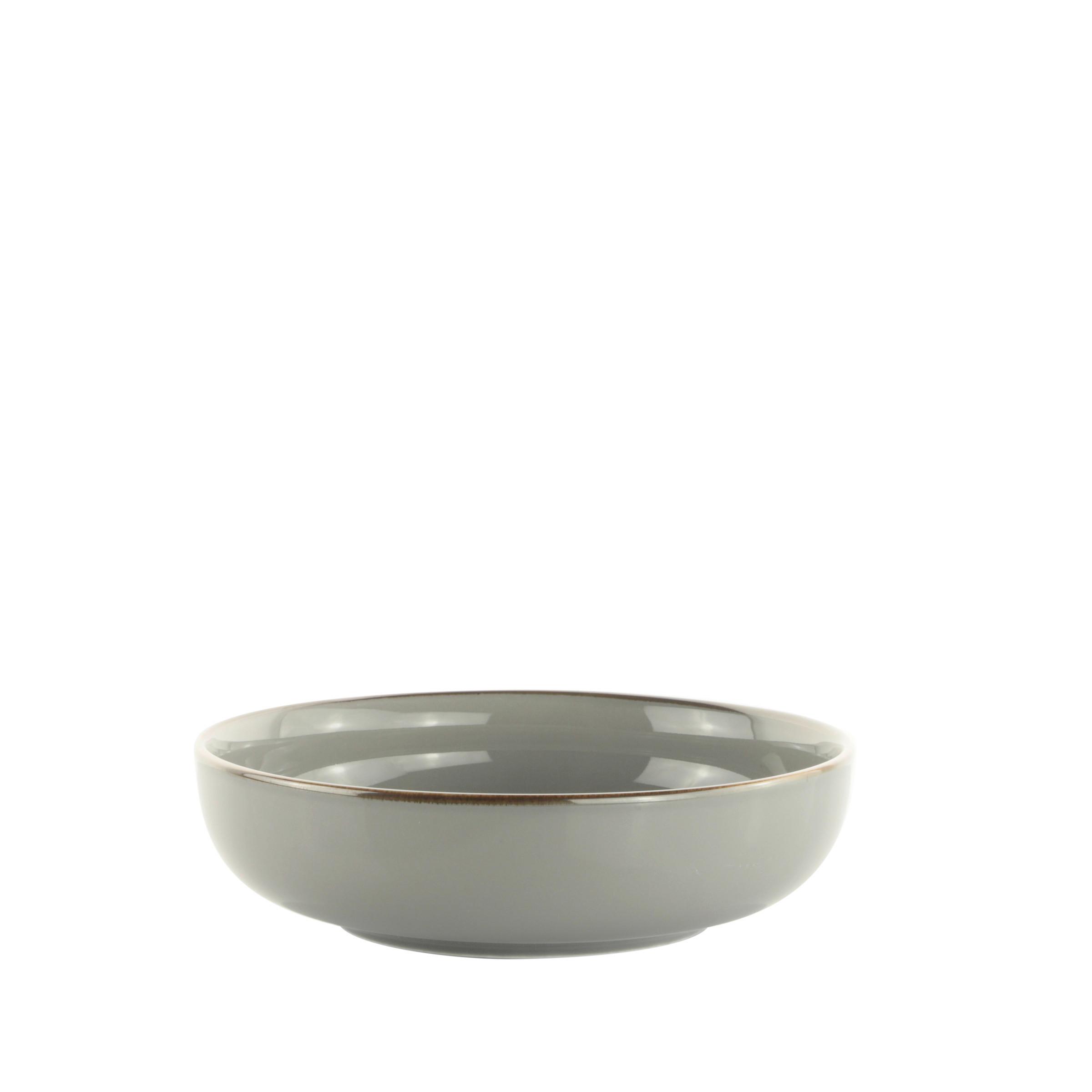 Globoki Krožnik Capri - siva, Moderno, keramika (21/5,9cm) - Mömax