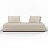 2-SITS SOFFA CHRISTINA - beige/valnötsfärgad, Modern, trämaterial/trä (215,5/87/106cm) - Bessagi Home