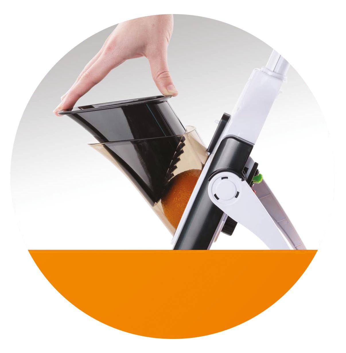 Zöldségszeletelő - fekete/fehér, Trend, műanyag/fém (15/37/5cm) - Mediashop