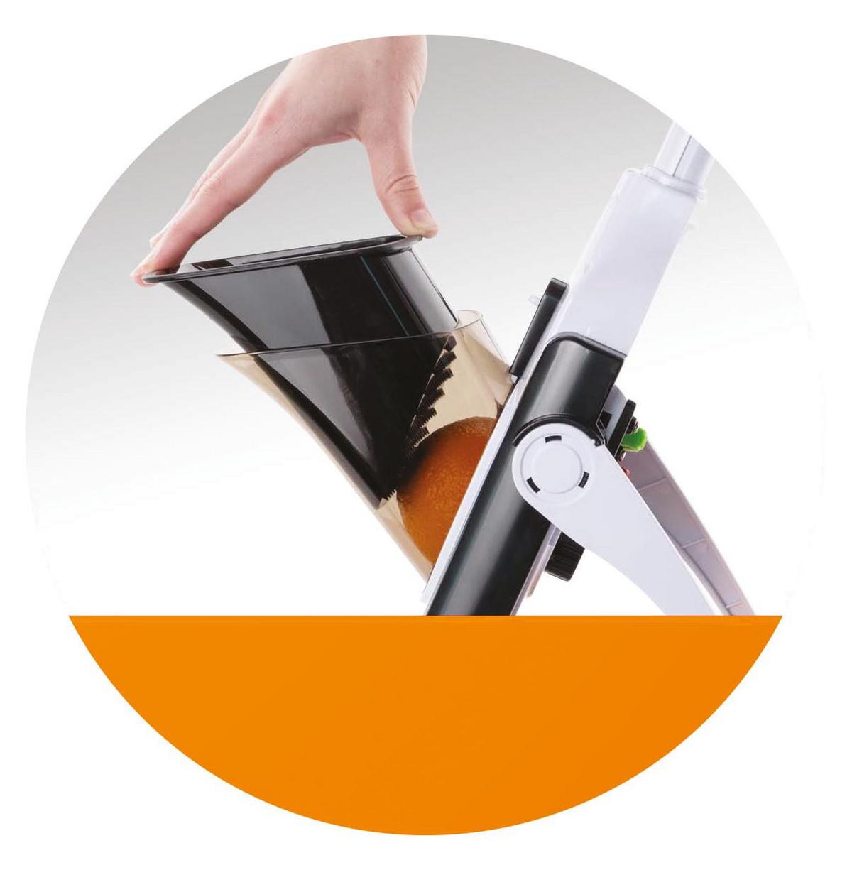Zöldségszeletelő - fekete/fehér, Trend, műanyag/fém (15/37/5cm) - Mediashop