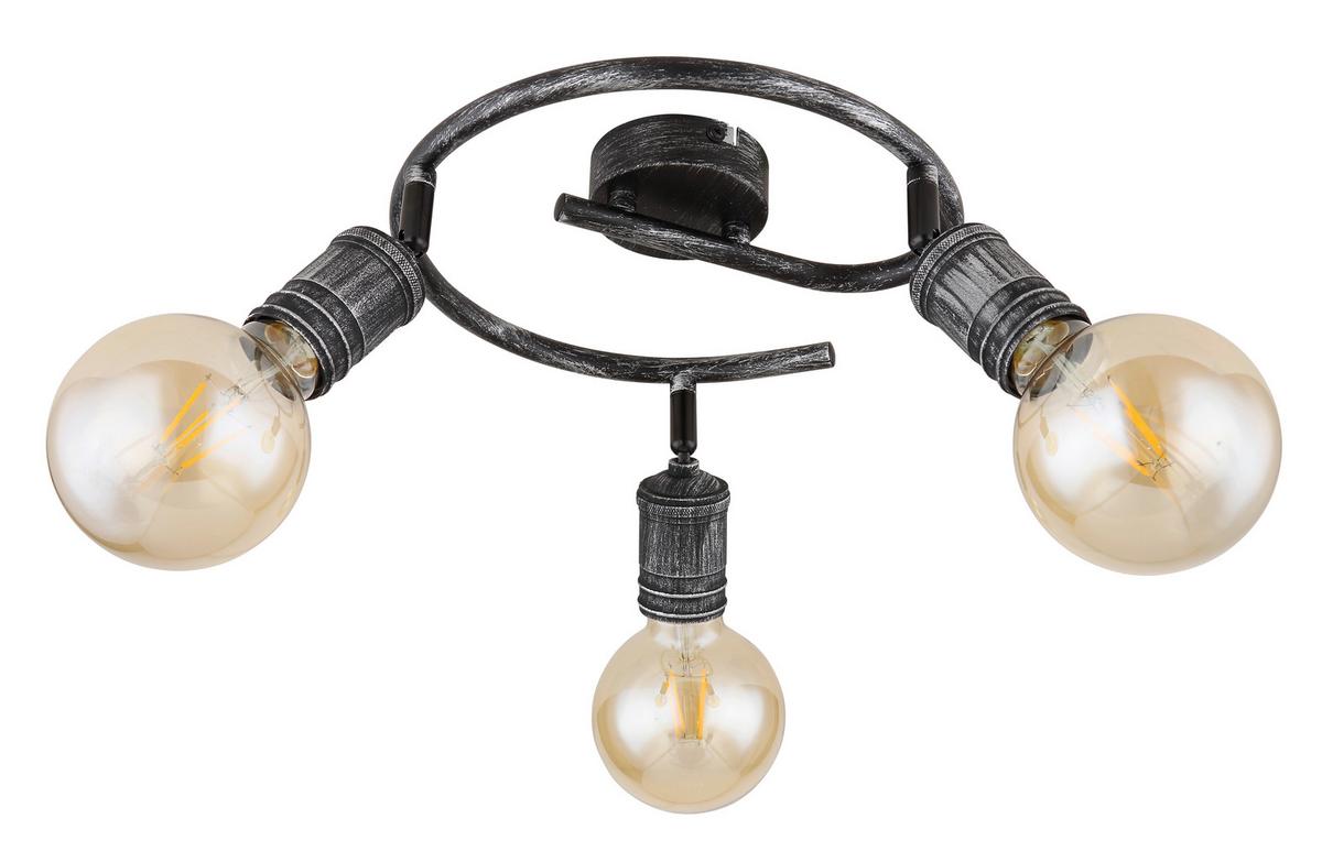 Strahler Ottilie in Nickelfarben max. 40 Watt - Nickelfarben, Basics, Metall (25/11cm) - Globo