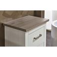 Midischrank Lotte - Alufarben/Pinienfarben, MODERN, Holzwerkstoff/Metall (53/97/37cm)