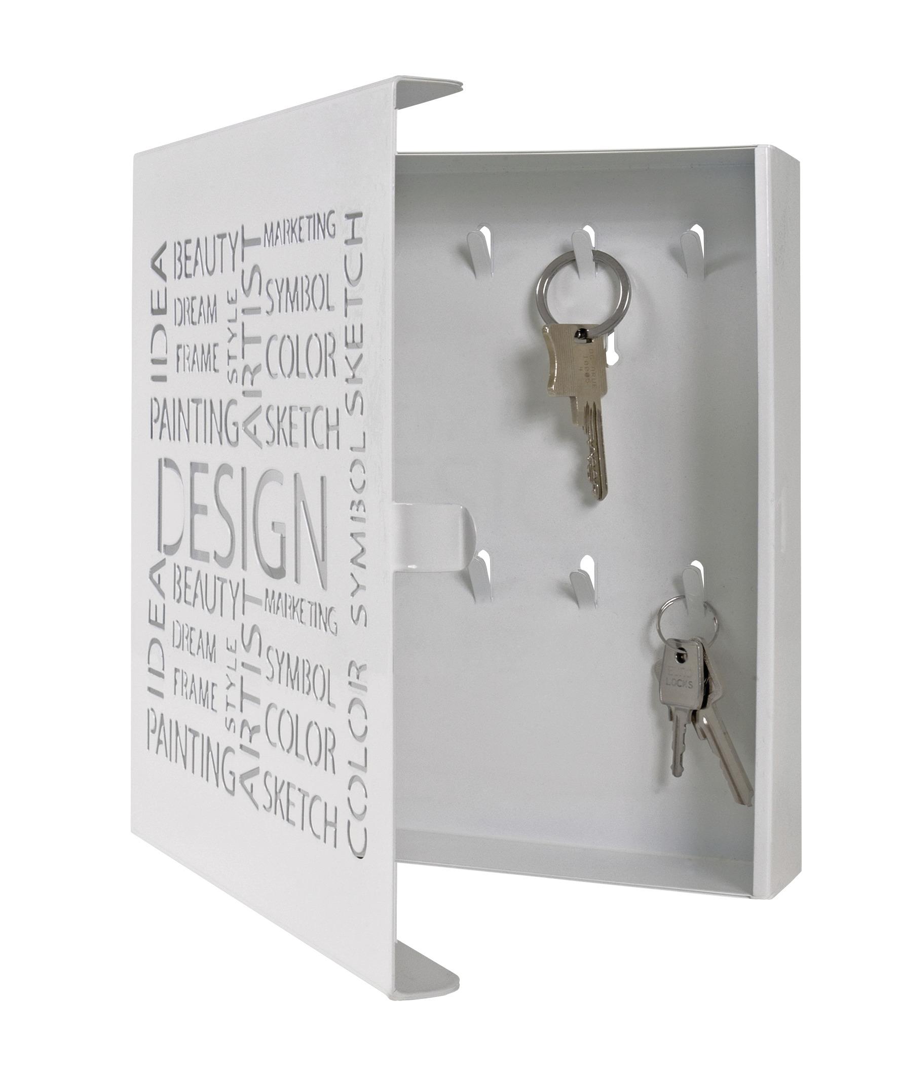 Schlüsselkasten in Weiss - Weiss, Modern, Metall (22/24/5cm) - Mömax