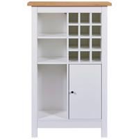 Bortartó Szekrény Julina - fehér, Modern, műanyag/faalapú anyag (76,8/124,4/33cm)
