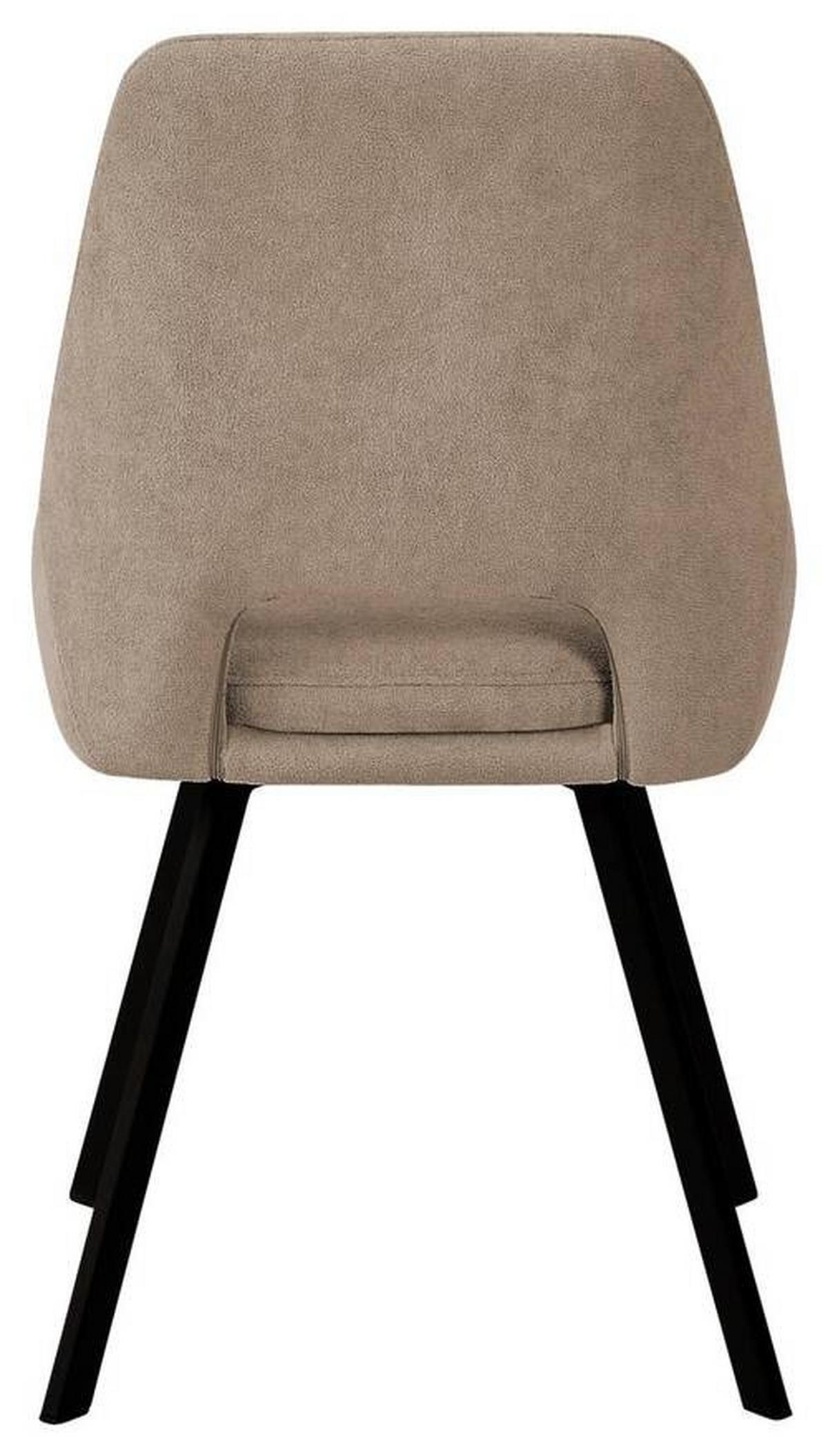 KRZESŁO WALLY - czarny/taupe, Design, metal/tkanina (48/85/56cm) - Boxxx