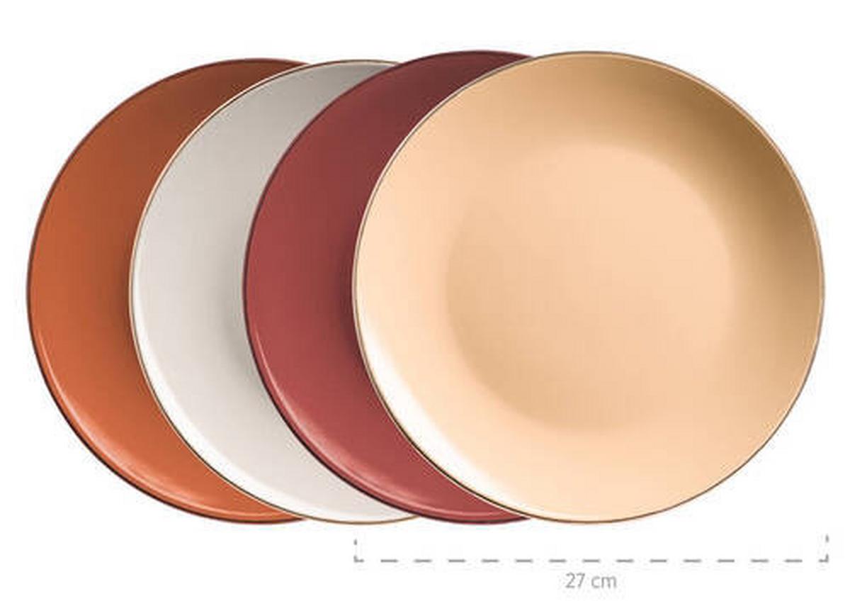 KOMBISERVICE 931871 4 FARBIG POSTSICHER - Taupe/Beige, Basics, Keramik (33/31,7/32,5cm) - Mäser