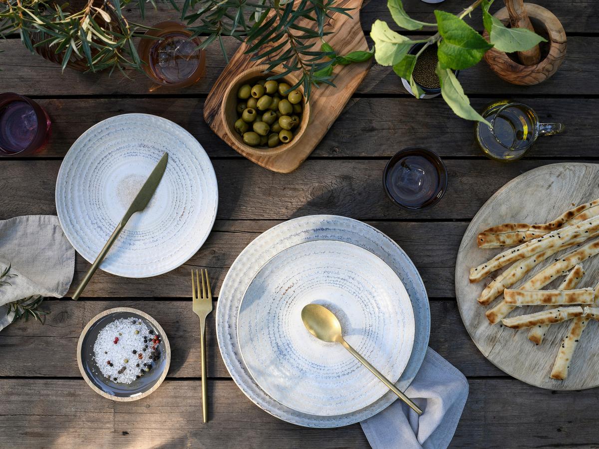 Jedilni Servis Neapel Offwhite, 12-Delni - krem barve, Basics, keramika - Creatable