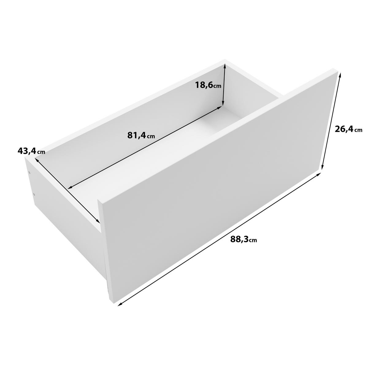 Omara Za Oblačila Spirit, Bela - črna/bela, Konvencionalno, kovina/leseni material (90,2/192,9/51cm) - P & B