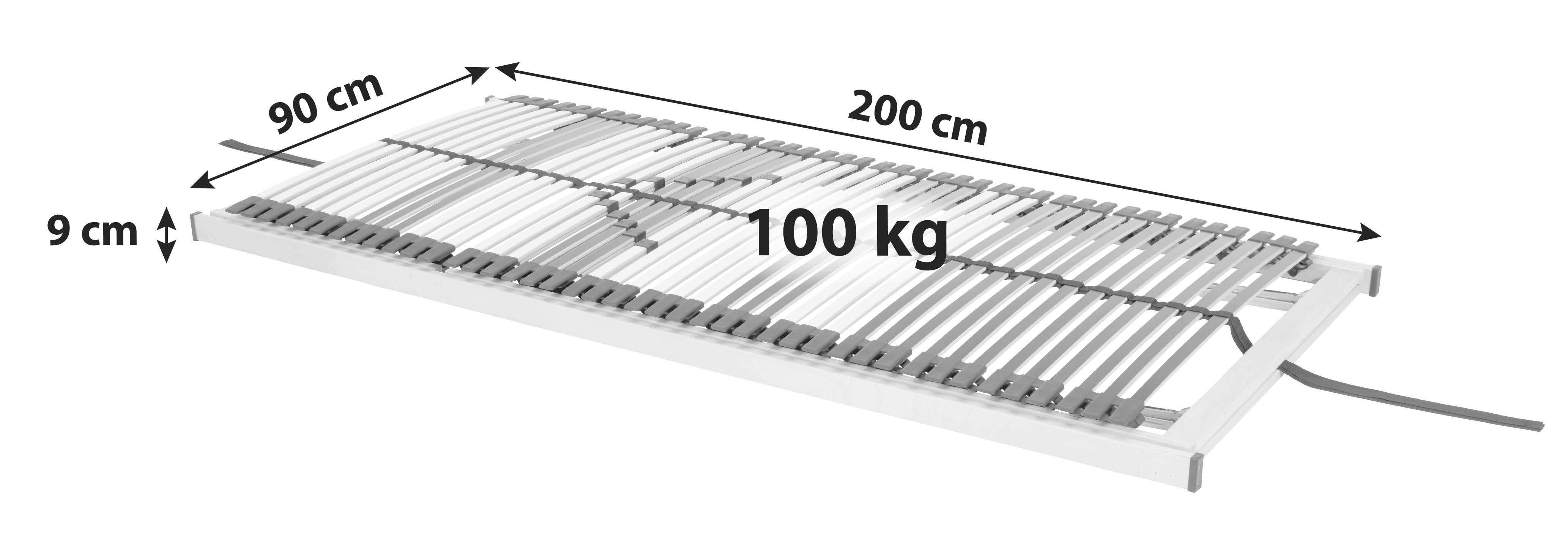 RIBBOTTEN SUPERPLUS 42 KF - vit/svart, trä (90/200cm) - Nadana