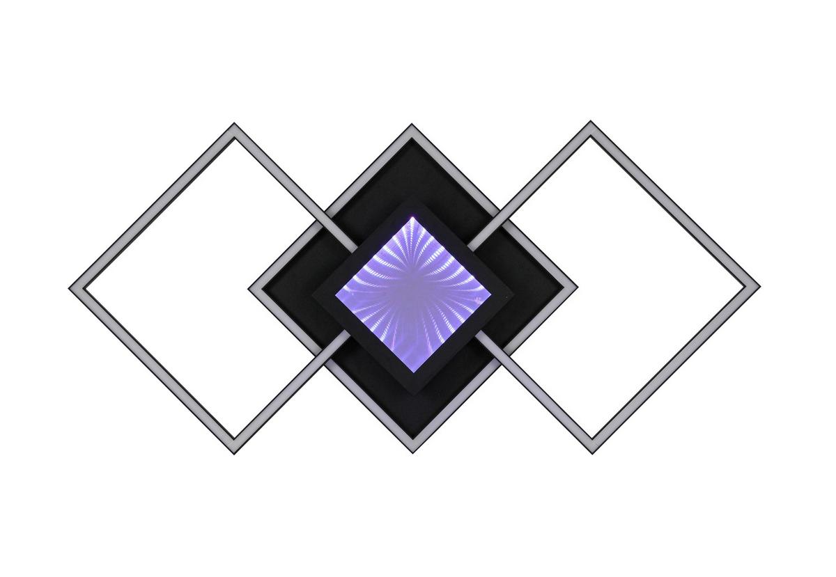 LAMPA SUFITOWA LED TEXAS *SBN* - czarny, Design, tworzywo sztuczne/metal (82/39,6/8,5cm) - Novel