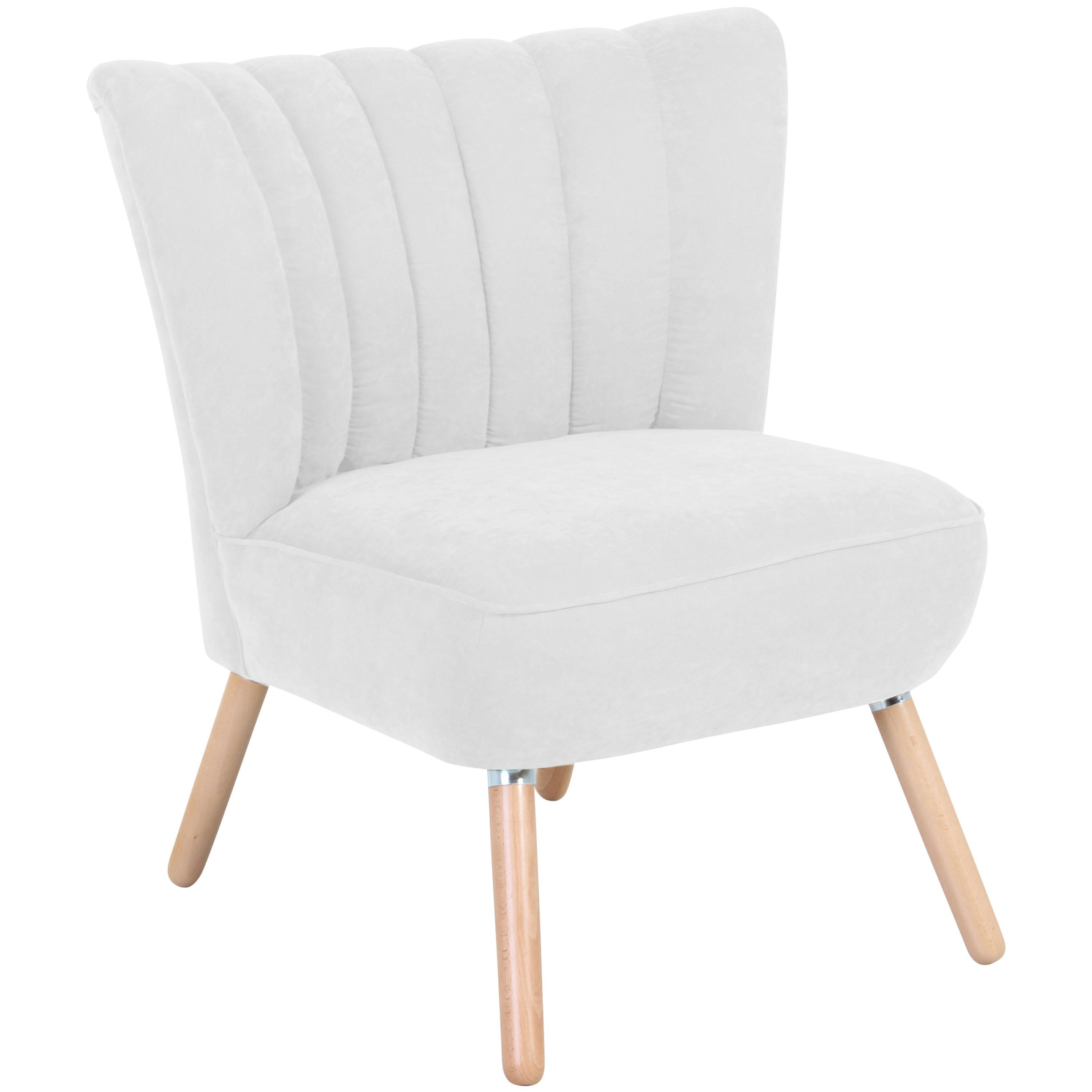 SESSEL ALESSANDRO - Buchefarben/Creme, Design, Holz/Textil (70/80/66cm) - Max Winzer