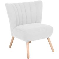 SESSEL ALESSANDRO - Buchefarben/Creme, Design, Holz/Textil (70/80/66cm) - Max Winzer
