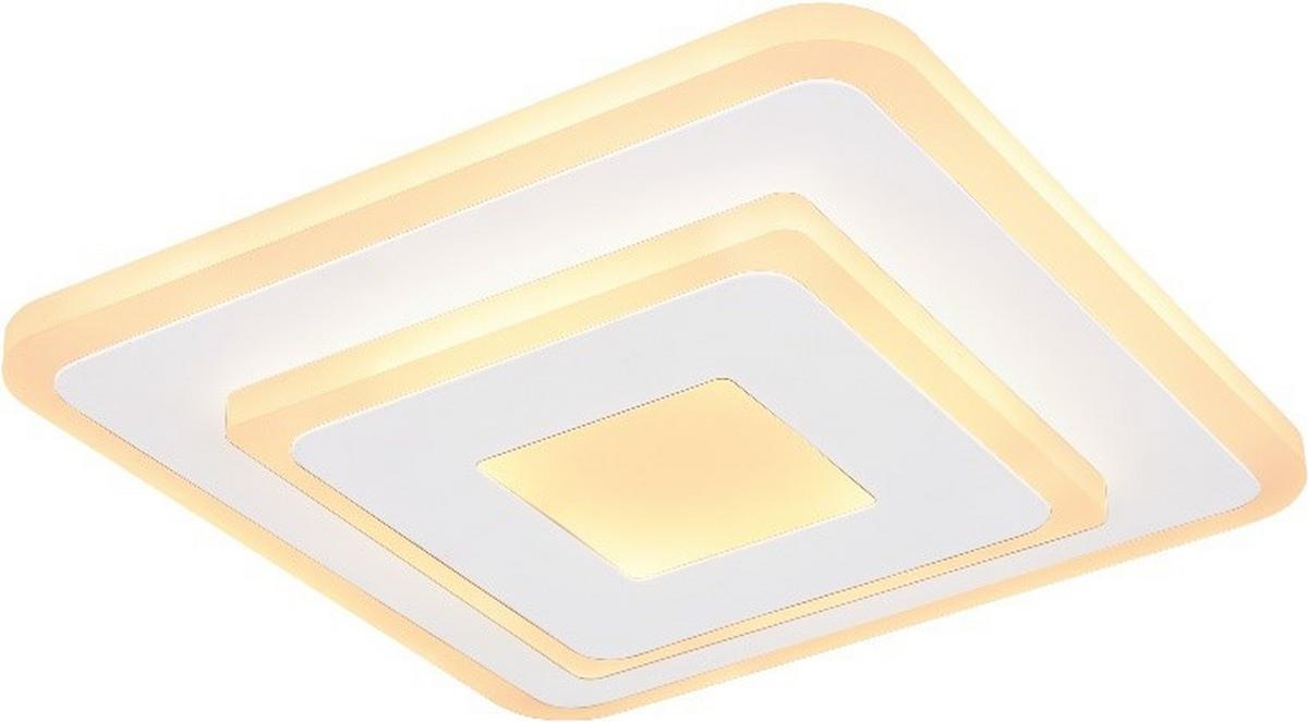 LAMPA SUFITOWA LED BIZULO - biały/opal, Modern, tworzywo sztuczne/metal (20/20/4,6cm) - Mömax