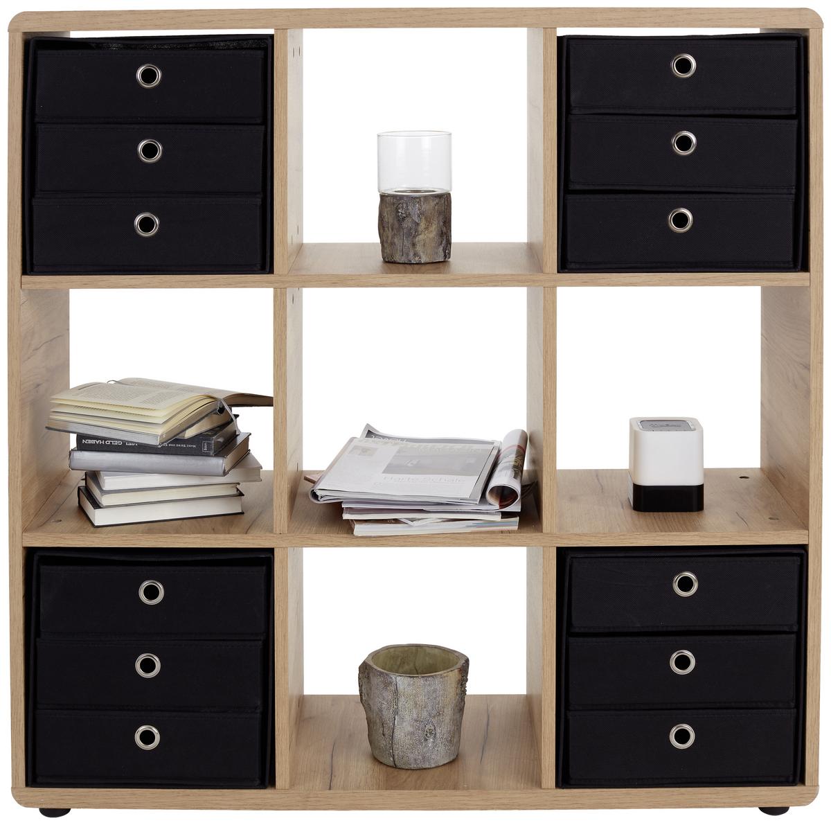 Etajeră Fontana FTR01 - culoare lemn stejar, Modern, material pe bază de lemn (108,8/110,2/35cm) - Modern Living