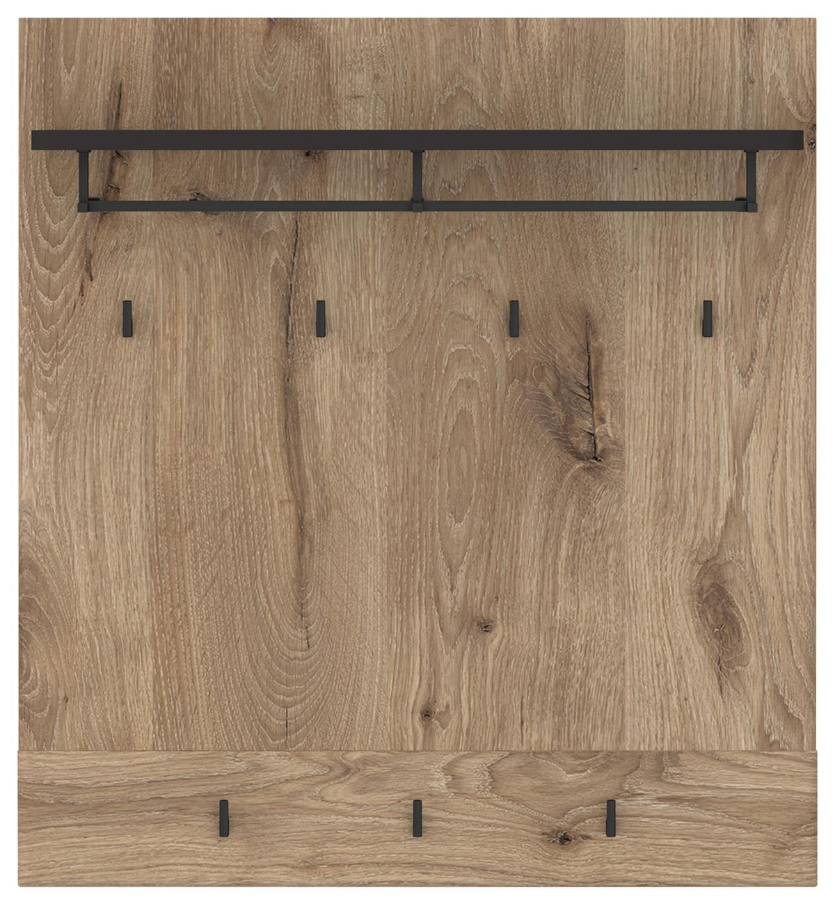 Panou cuier GRANO - culoare lemn stejar, Trend, material pe bază de lemn (92,8/101/32,5cm) - Modern Living
