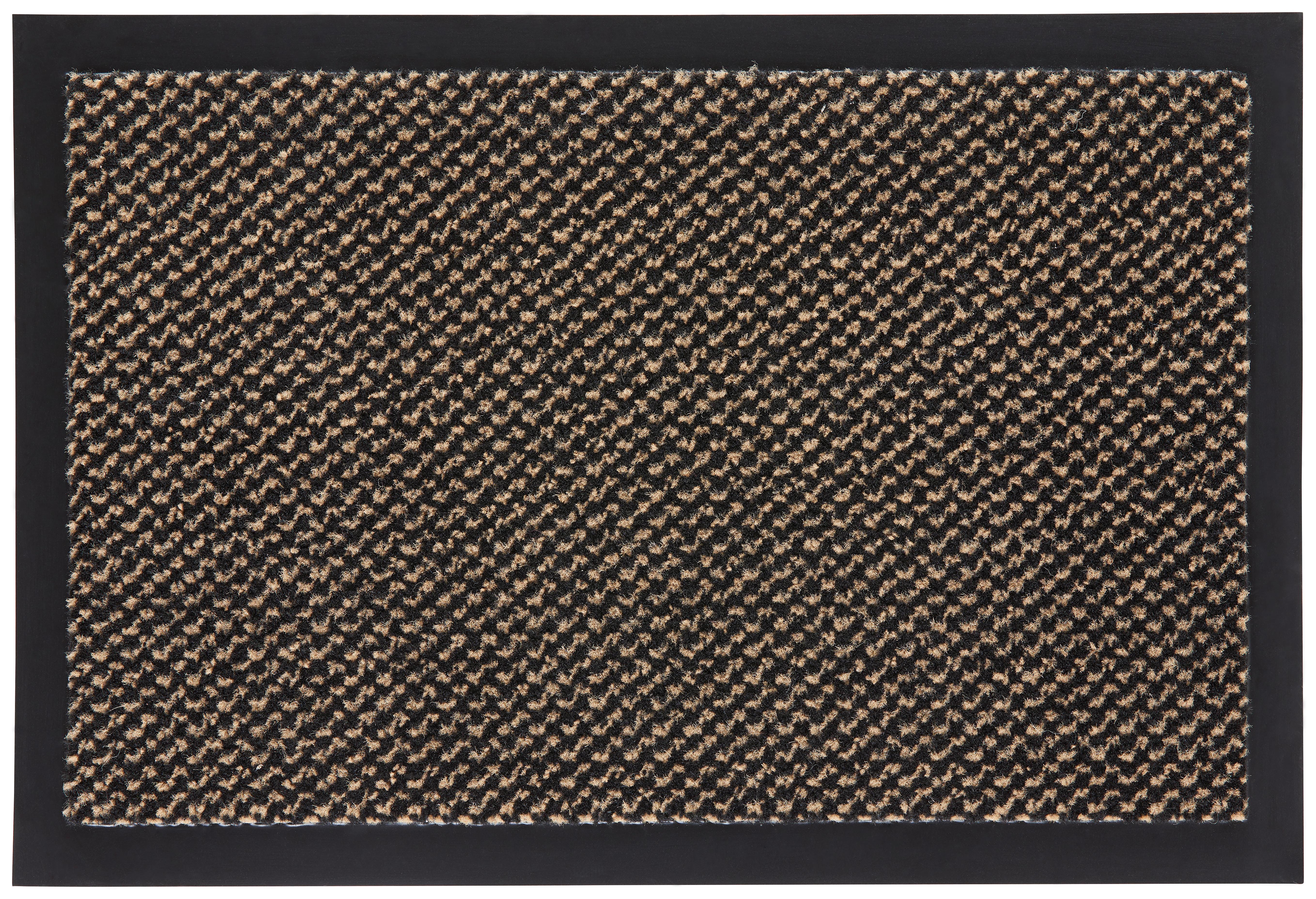 Fußmatte Hamptons ca. 40x60cm - Beige/Schwarz, KONVENTIONELL, Textil (40/60cm) - Modern Living