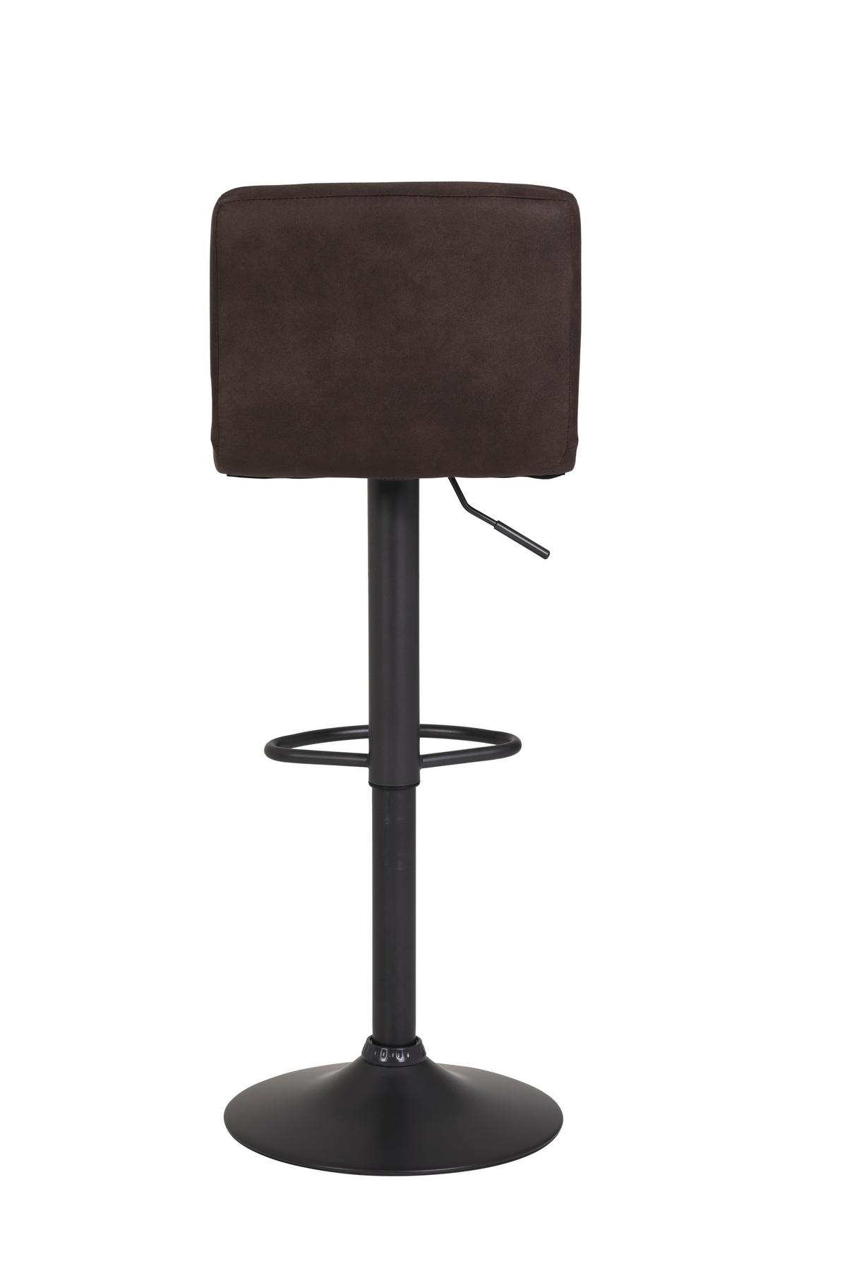 Barhocker-Set höhenverstellbar AMANDA I H - Schlammfarben/Dunkelgrau, MODERN, Textil/Metall (40/85/48cm) - MID.YOU