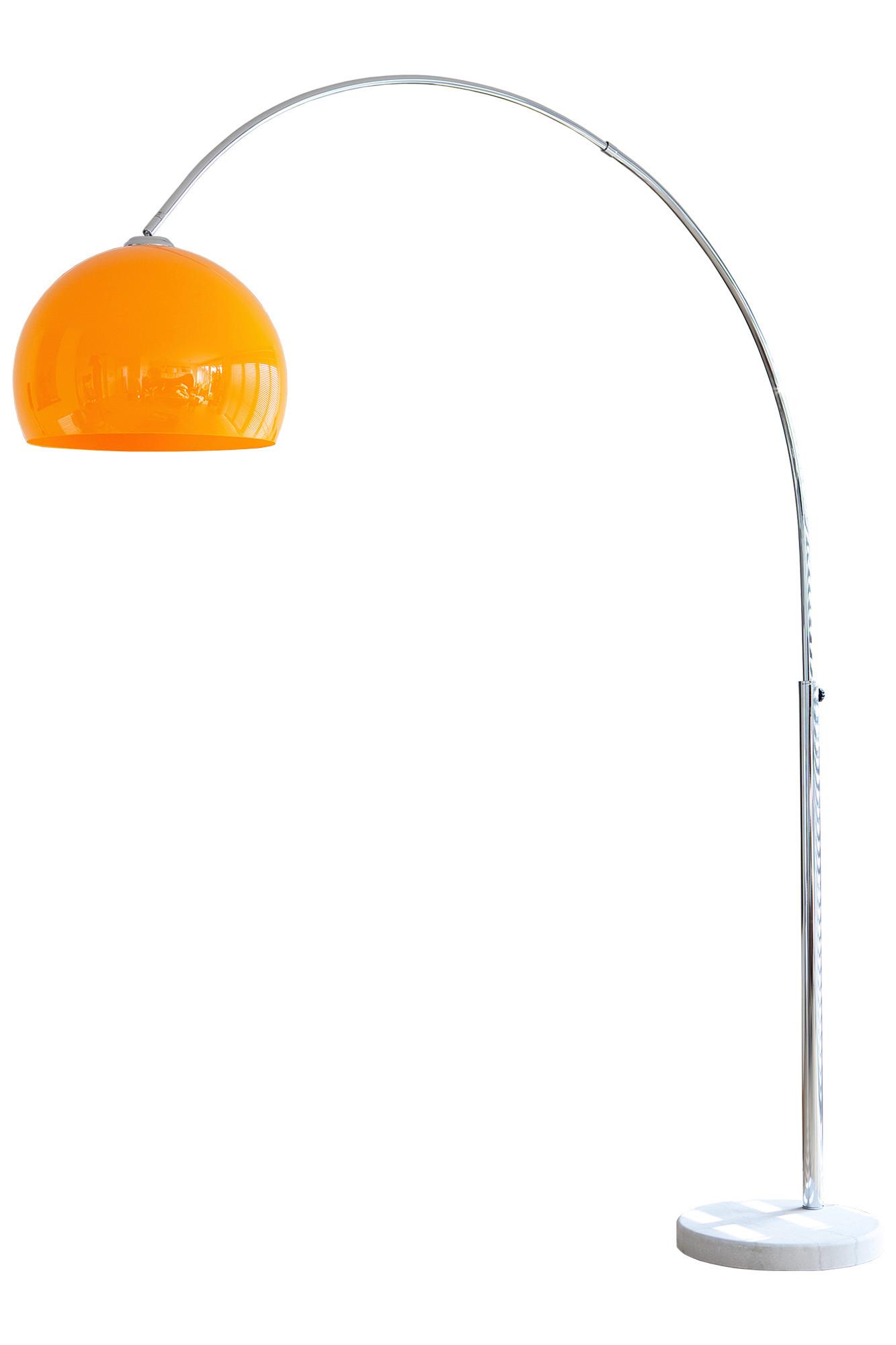 Svetilka V Obliki Loka Bogen - srebrne barve/bela, Design, kamen/kovina (155/208/40cm) - P & B
