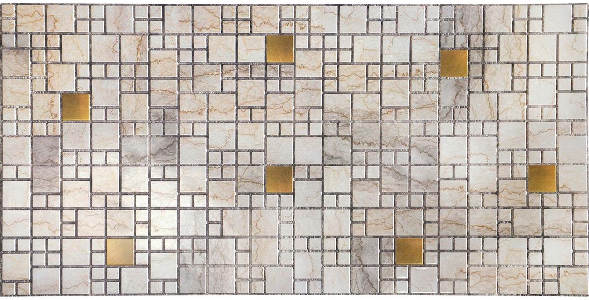 Pvc-falburkoló Marble And Gold - műanyag (98/49,8/0,3cm)