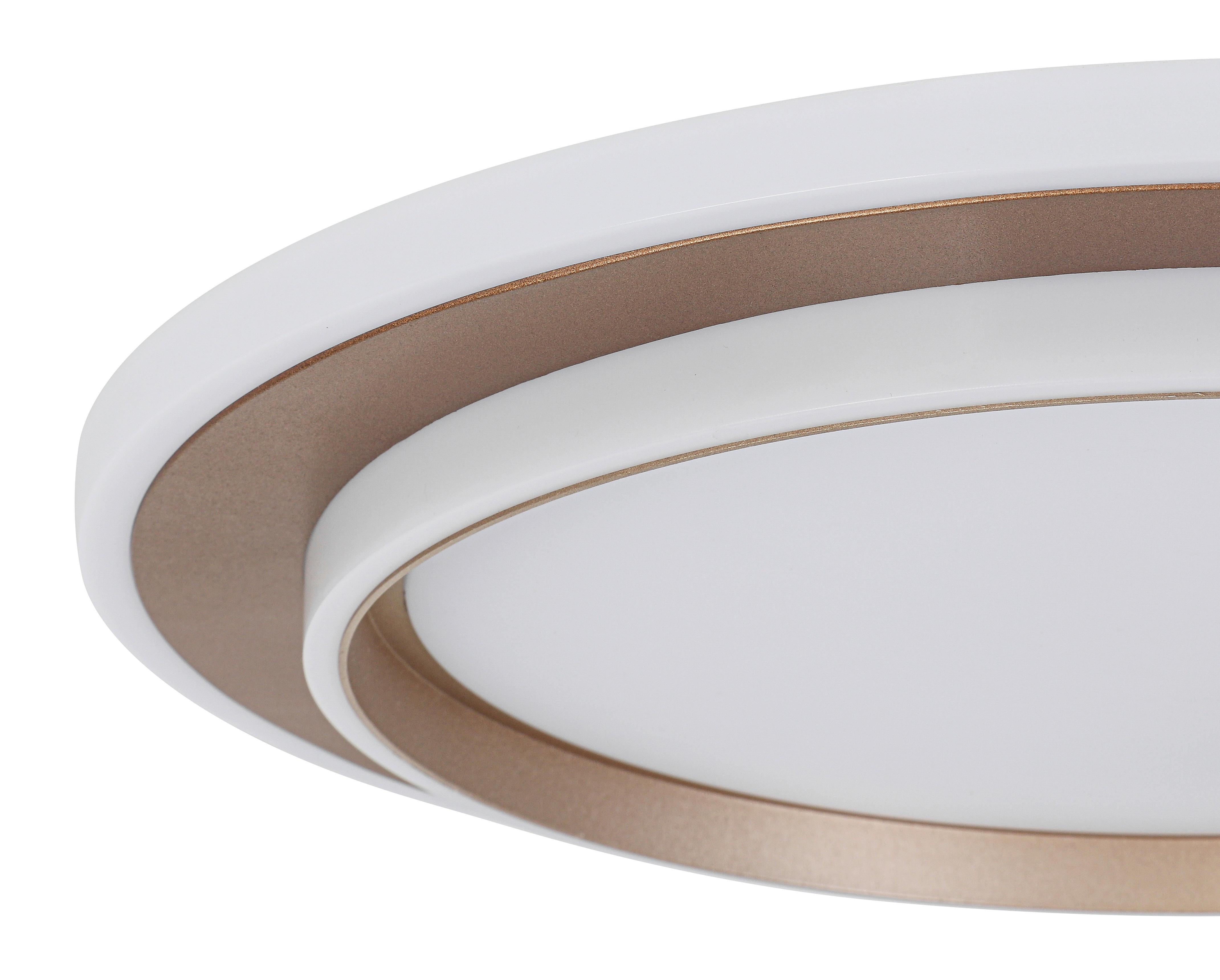 LED-TAKLAMPA PROL - vit/cappuccino, Modern, metall/plast (46/46/5cm) - Mömax