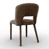 CHAISE ANEA - marron, MODERN, métal/textile (52/79/55,5cm) - Bessagi Home
