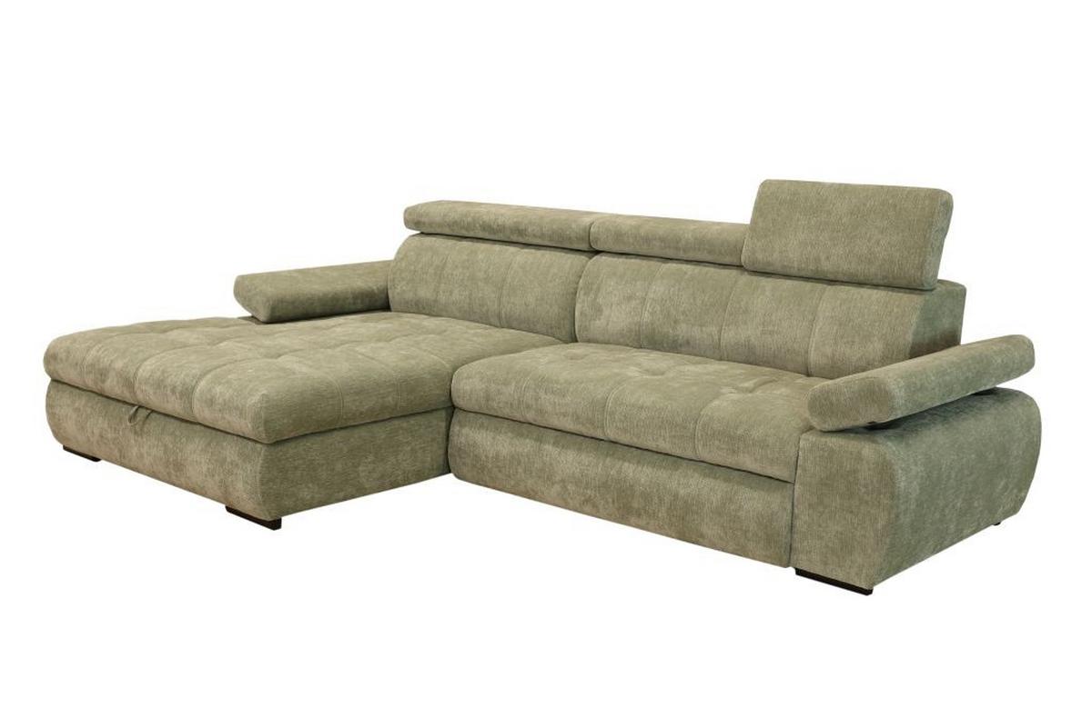 Kutna Garnitura Vegas - zelena/crna, Design, drvo/tekstil (173/294cm) - Modern Living