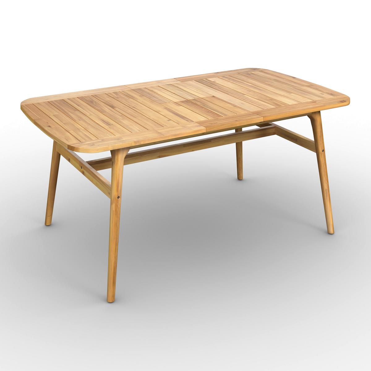 Vrtna Miza Nicola, Barva Tikovine, 160-200x90 - barva tikovine, Moderno, les (160-200/100/76cm) - Bessagi Garden