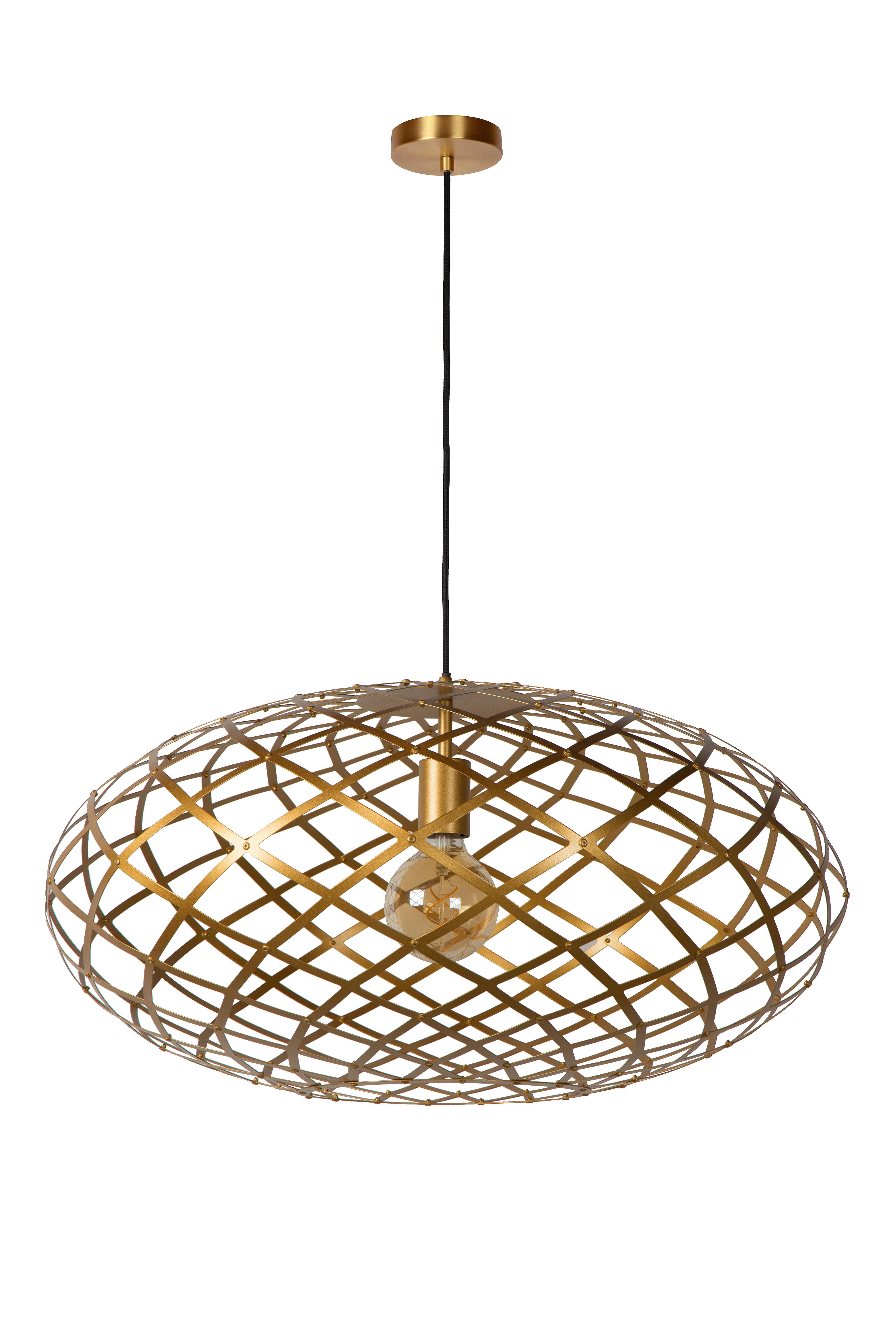 LAMPA WISZĄCA 21417/65/02 WOLFRAM - kolor mosiężny, Konventionell, metal (65/162cm) - Lucide
