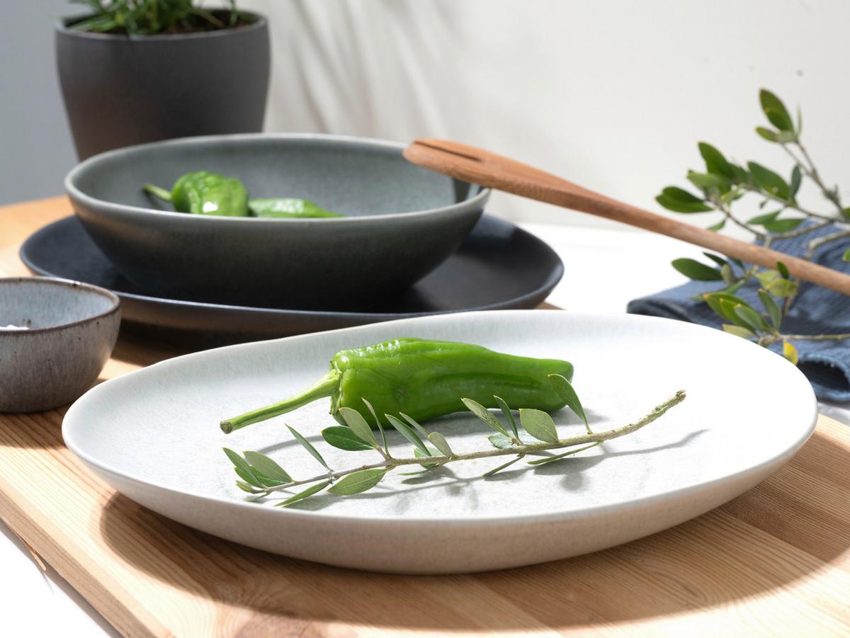 Jedilni Servis Pietra Bunt, 8-Delni - siva/krem barve, Basics, keramika - Creatable