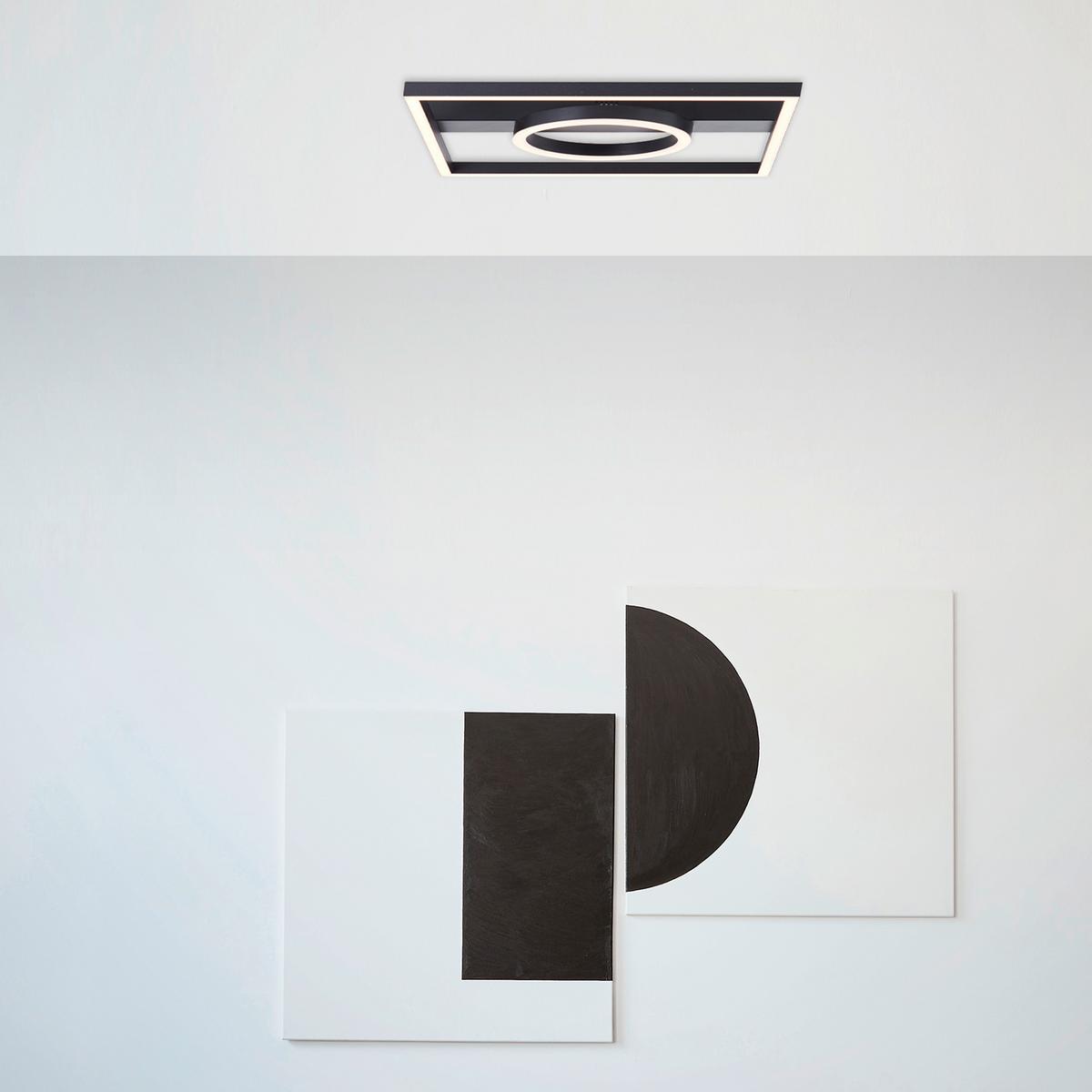 LED-Paneel Maureen Schwarz max. 24 Watt - Schwarz, Design, Kunststoff/Metall (5/40/40cm) - Brilliant