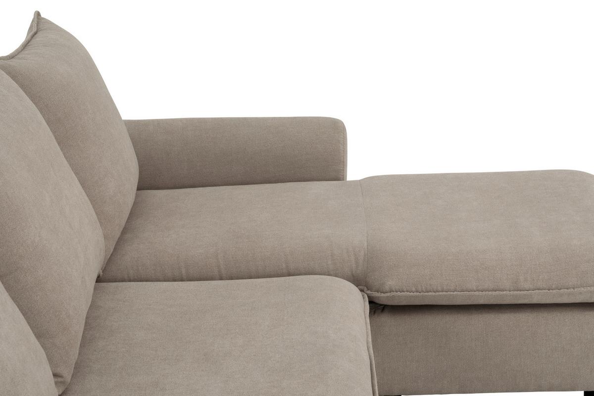 Sedežna Garnitura Milly, Bež - črna/bež, Moderno, umetna masa/tekstil (207/138cm) - P & B