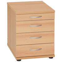 Container Serie 4000 ca. 42x53 cm Buchedekor - Buchefarben/Silberfarben, Basics, Holzwerkstoff/Kunststoff (41,6/53,4/50cm) - MID.YOU