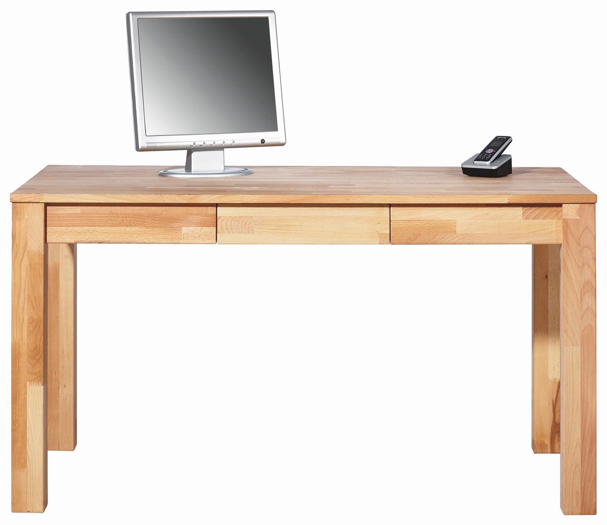 BIURKO OKLAHOMA - buk twardzielowy, Design, drewno (140/80/76cm) - Carryhome