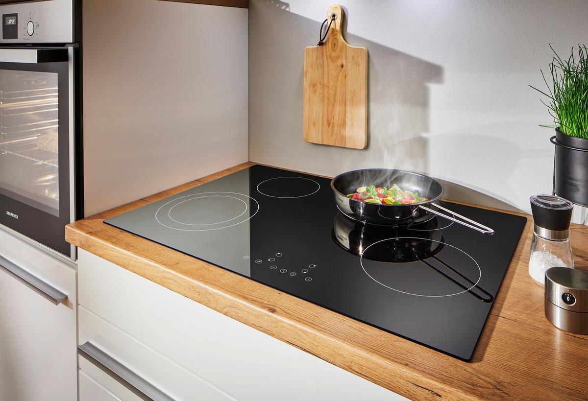 Backofenset ASET7007700 ca. 59,5/59,5/56,5 cm Schwarz - Schwarz, Trend, Glas/Metall (59,5/59,5/56,5cm) - Respekta