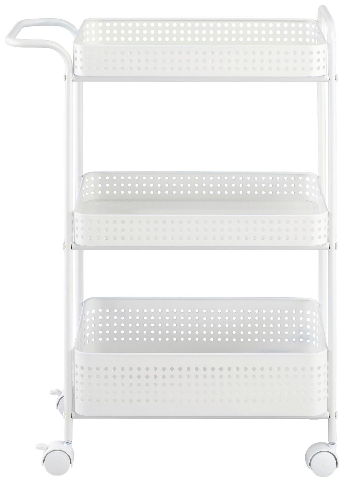 Kolica Za Serviranje Ancona - bijela, Moderno, metal/plastika (52/72/28cm) - Modern Living