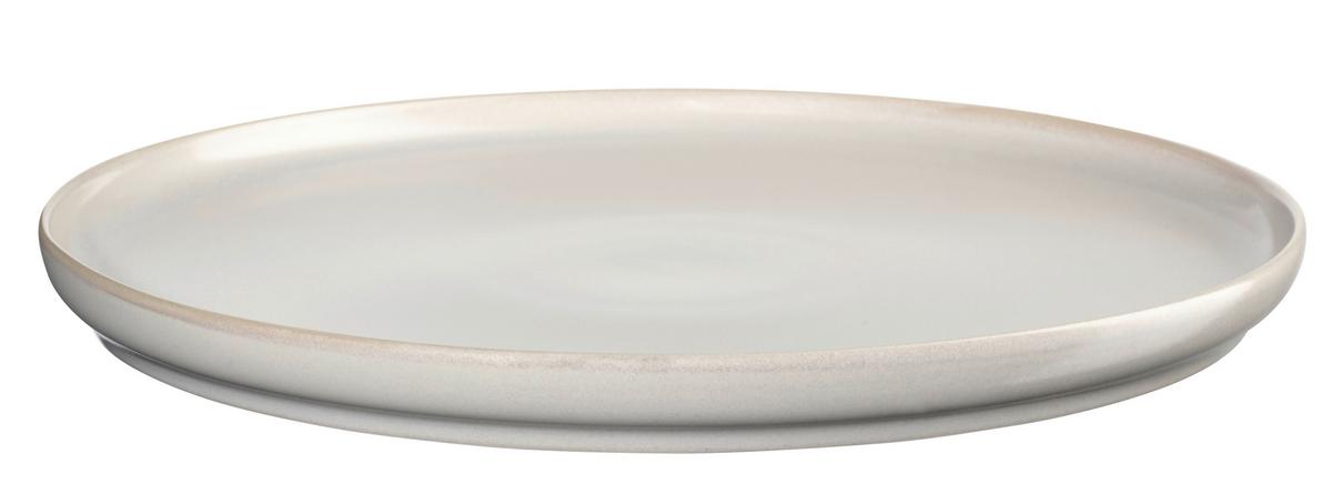 TALERZ OBIADOWY 19160184 - jasnoszary, Design, ceramika (26,5/1,6cm) - ASA