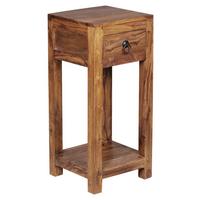 Kisasztal Mid.you - fekete/sheesham, Design, fém/fa (30/30/68cm) - MID.YOU