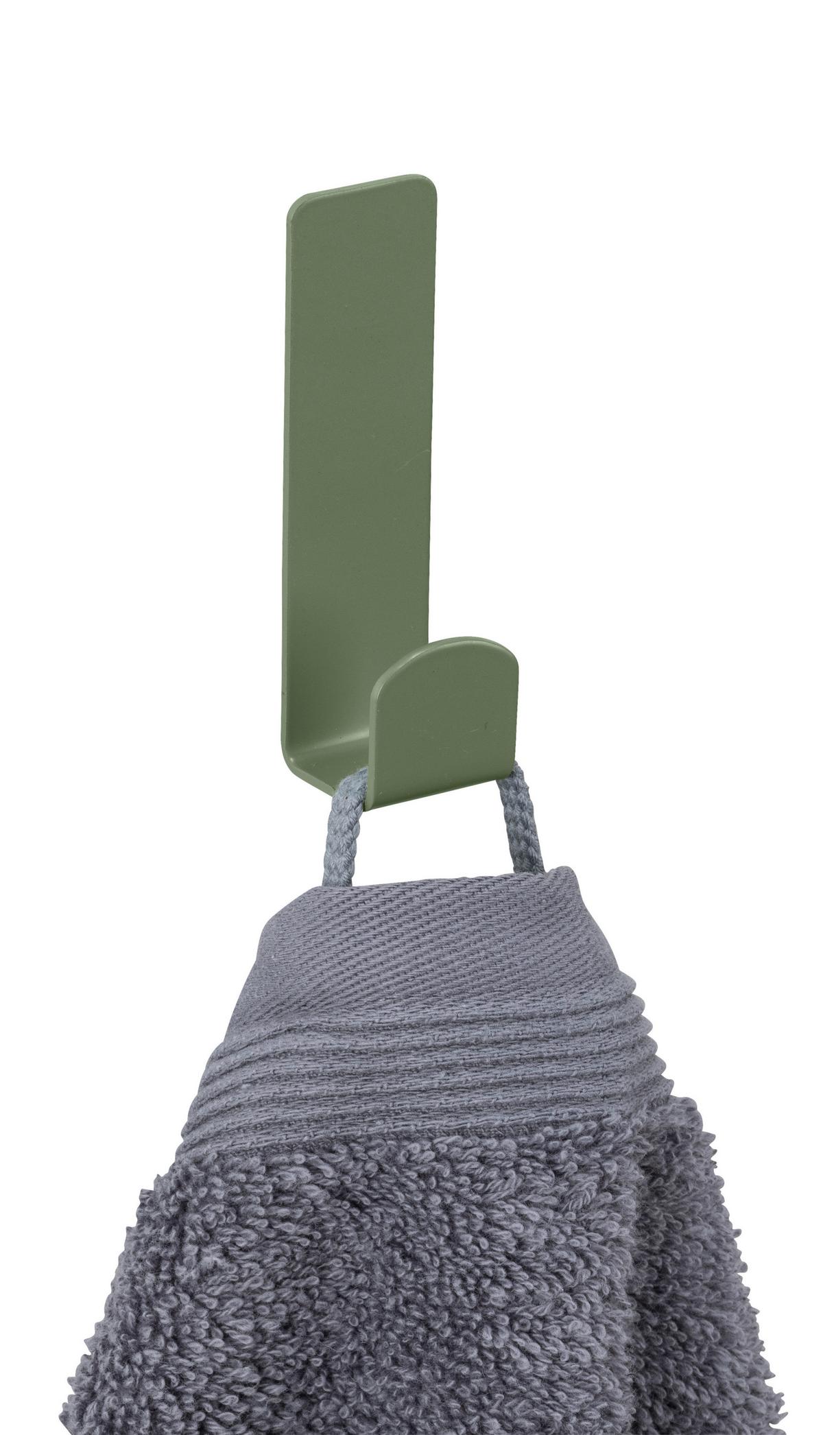 Wandhaken Turbo-Loc Lizan Grün - Grün, MODERN, Metall (2/7/2cm) - Mömax