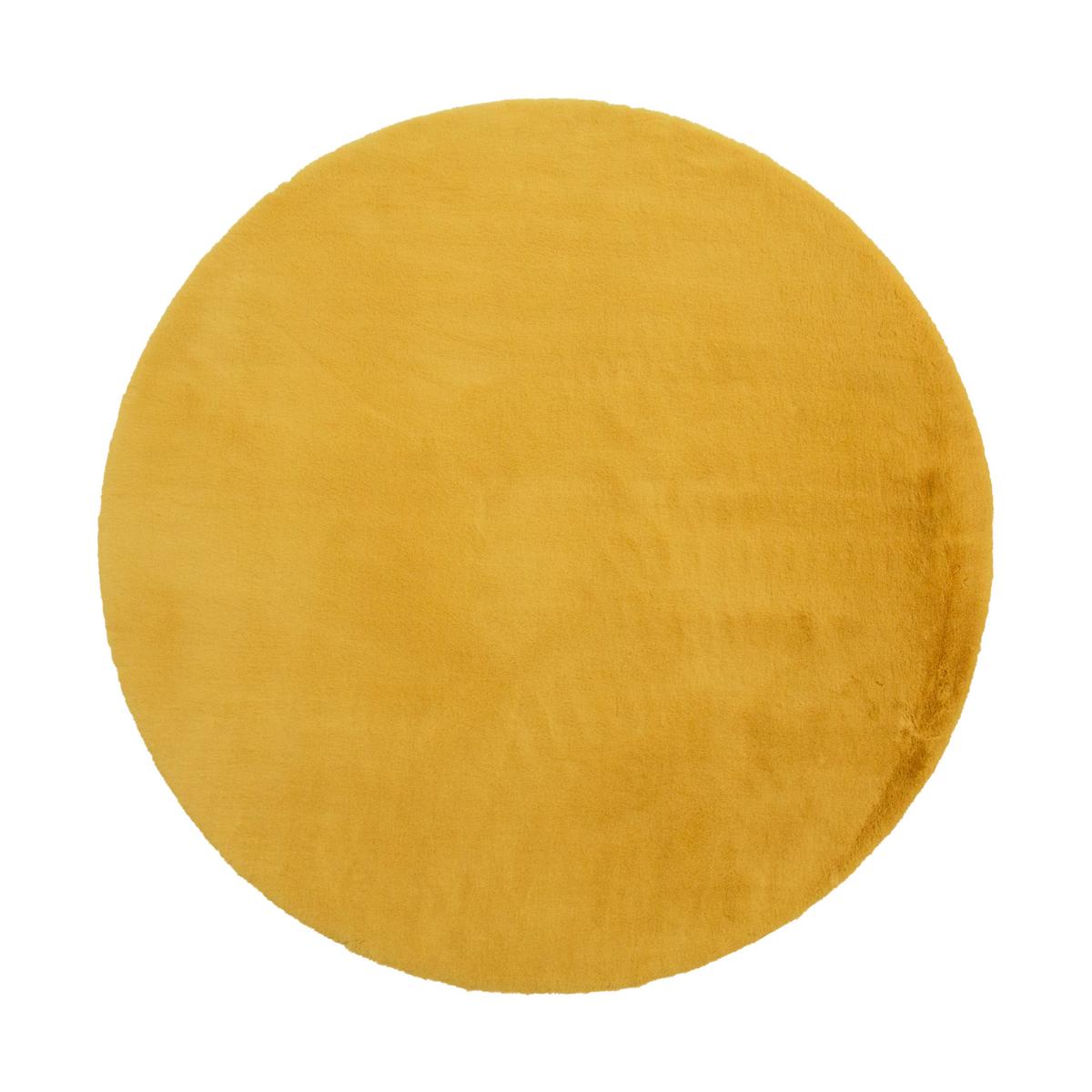 Műszőrme Caroline 120cm - currysárga, Modern, textil (120cm) - Mömax