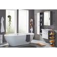 Waschtischkombi Dunkelgrau/Weiß - Dunkelgrau/Weiß, MODERN, Keramik/Holzwerkstoff (60/49/41cm) - MÖMAX modern living