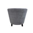 Fotelj Enya - črna/siva, Moderno, tekstil/les (77/70/68cm) - MODERN LIVING