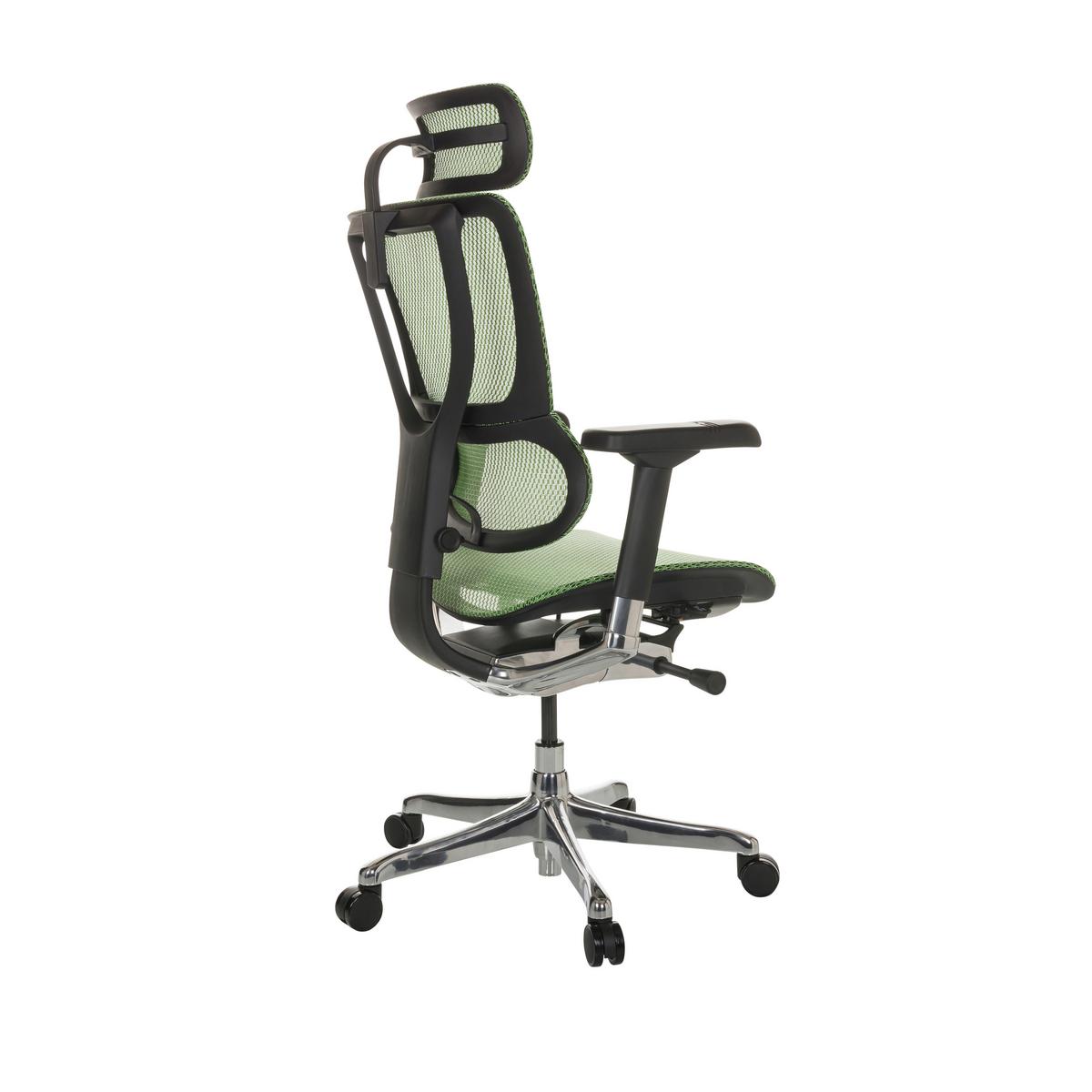 Pisarniški Stol Ergohuman Slim I, Zelena - srebrne barve/zelena, Basics, kovina/umetna masa (69/116-138/66cm) - MID.YOU