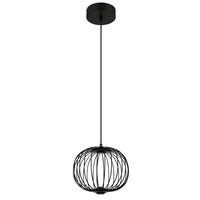 LED-Hängeleuchte Galway Schwarz max. 15 Watt - Schwarz, Basics, Kunststoff/Metall (30/150cm) - Globo