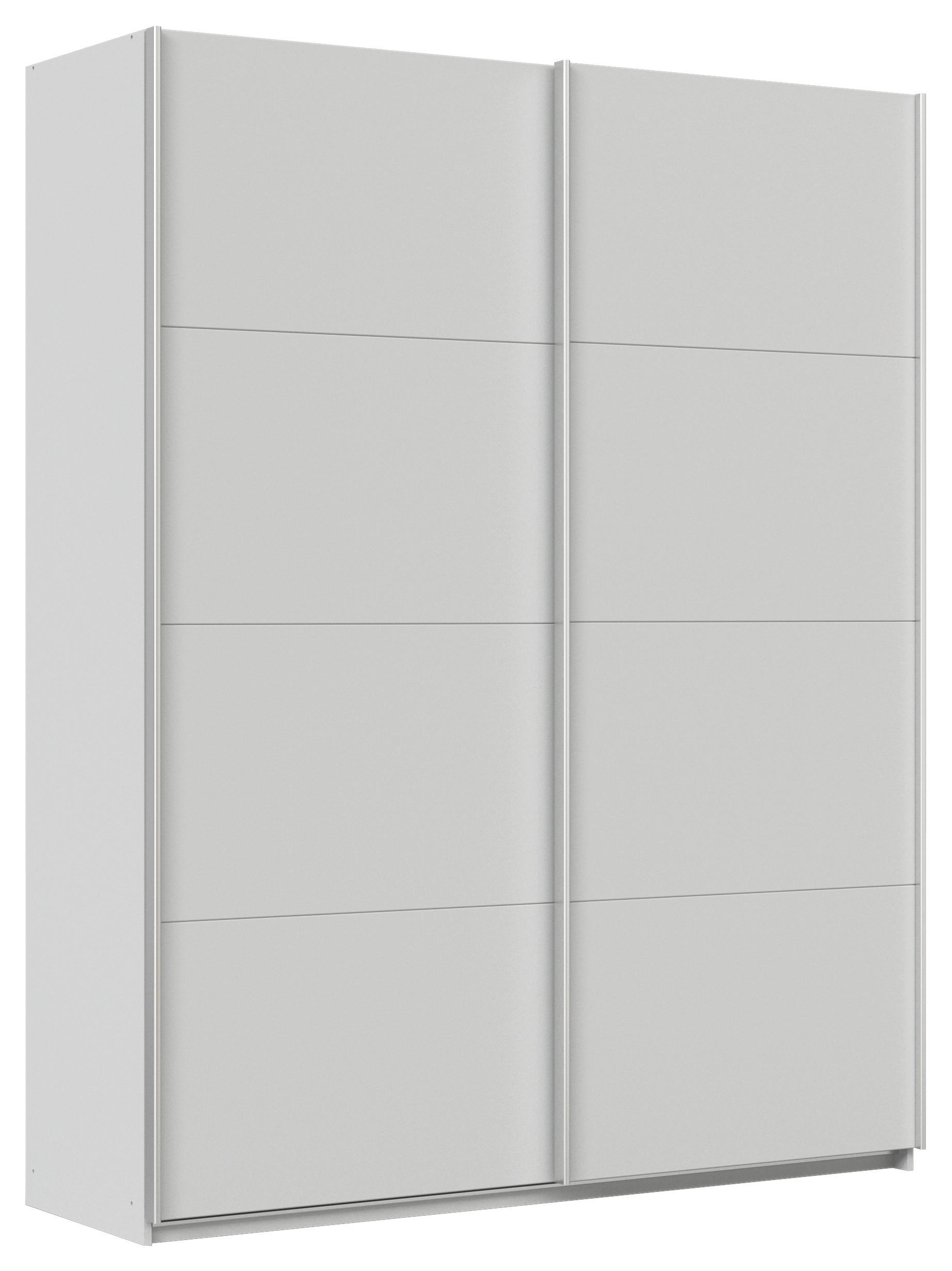Ormar S Kliznim Vratima Feldkirch - svijetlo siva/boje aluminija, Moderno, drvni materijal/metal (181/229/62cm) - Modern Living