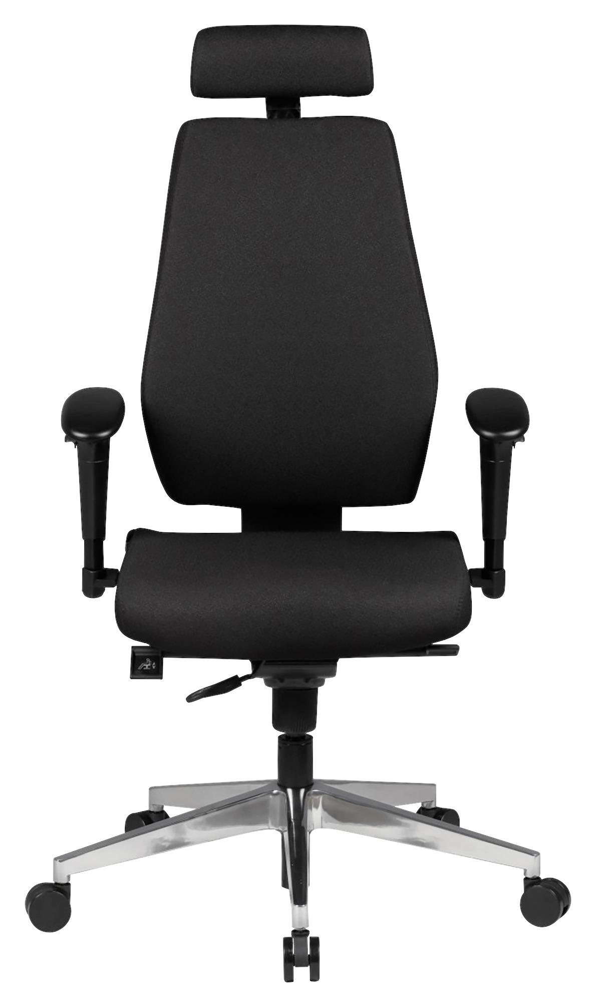 Drehstuhl SPM1.279 Schwarz - Schwarz/Alufarben, MODERN, Kunststoff/Textil (60/141/60cm) - MID.YOU