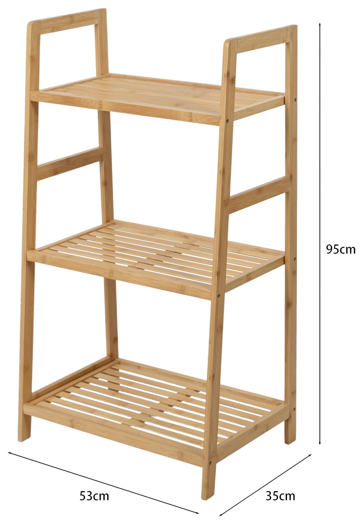 Polica Bert 1 - prirodne boje, Trend, drvo (53/95/35cm) - Zandiara