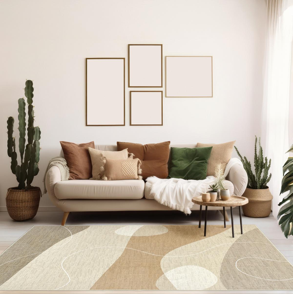 DYWAN VINTAGE DUNIS CORTEA-URBAN8142 - kremowy/kolor piniowy, Design, tkanina (200/290cm) - Lindorug