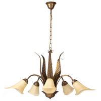 Kronleuchter Alga Bronzefarben max. 22 Watt - Bronzefarben, KONVENTIONELL, Glas/Metall (75/75/100cm)